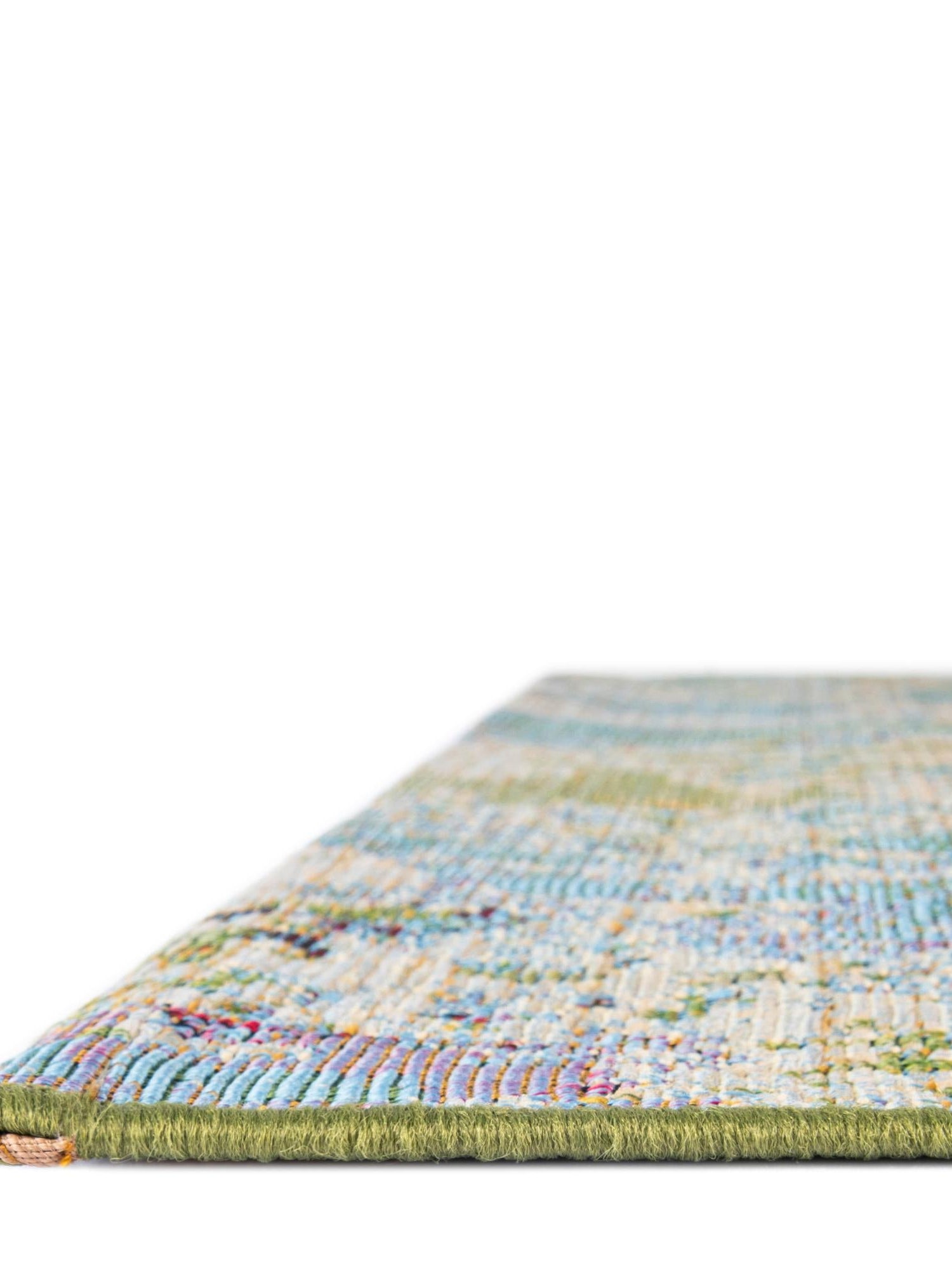 Multicolor 7' 11 x 7' 11 Outdoor Modern Octagon Area Rug Weather Resistant for Patio, Deck, Terrace, Balcony, Porch 100% Polypropylene Modern Outside Carpet for Sale at Rug Engine