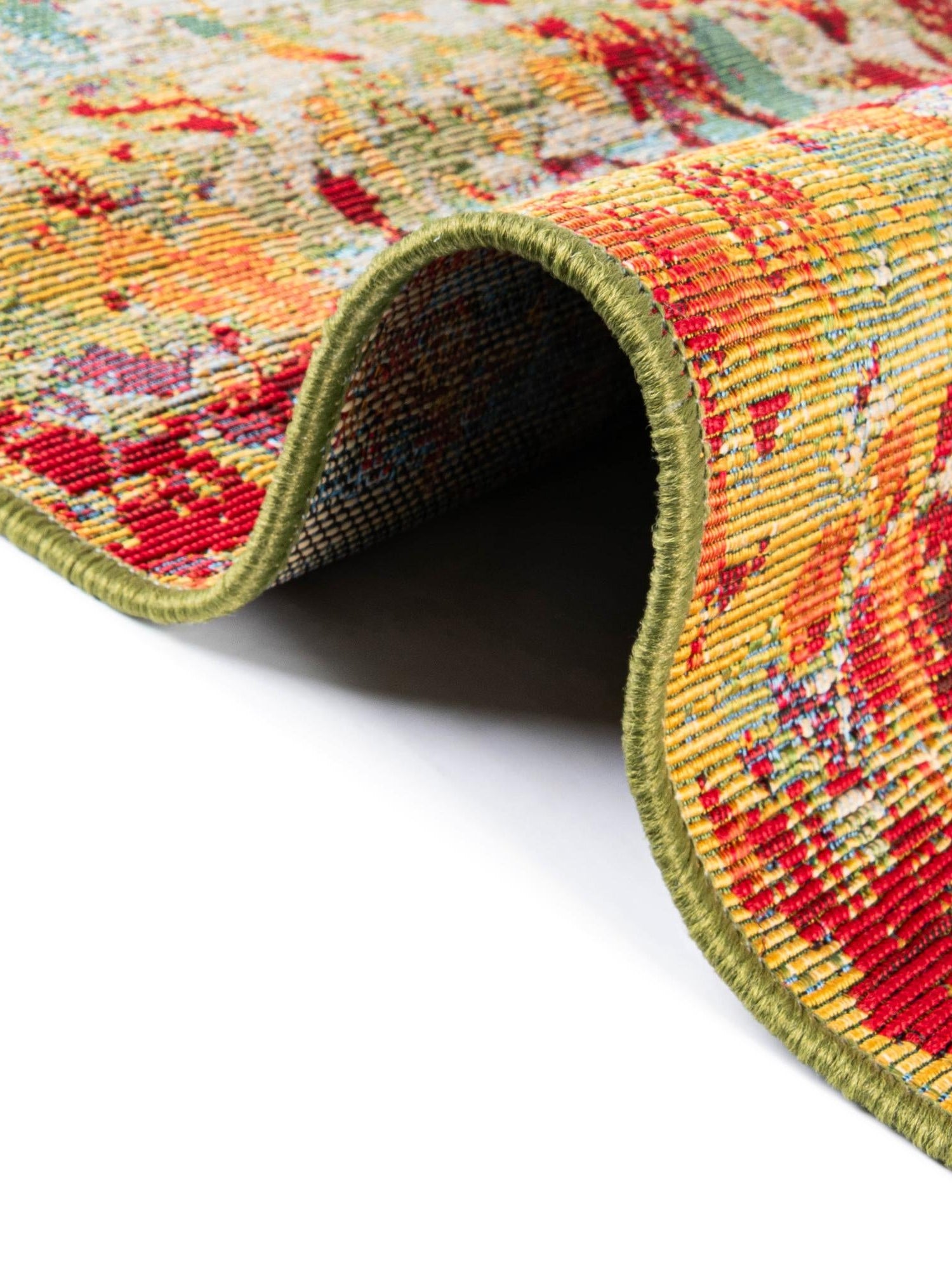 Multicolor 7' 1 x 7' 1 Outdoor Modern Octagon Area Rug Weather Resistant for Patio, Deck, Terrace, Balcony, Porch 100% Polypropylene Modern Outside Carpet for Sale at Rug Engine