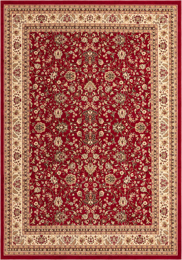 Burgundy 10' x 14' 1 Sialk Hill Rectangle Area Rug 100% Polypropylene Durable Easy Clean Classic Traditional Design Carpet for Interior Design for Sale at Rug Engine