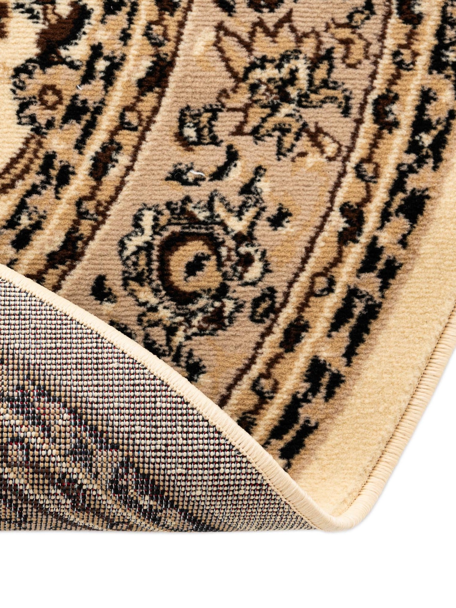 Ivory 5' 3 x 5' 3 Sialk Hill Round Area Rug 100% Polypropylene Durable Easy Clean Classic Traditional Design Carpet for Interior Design for Sale at Rug Engine