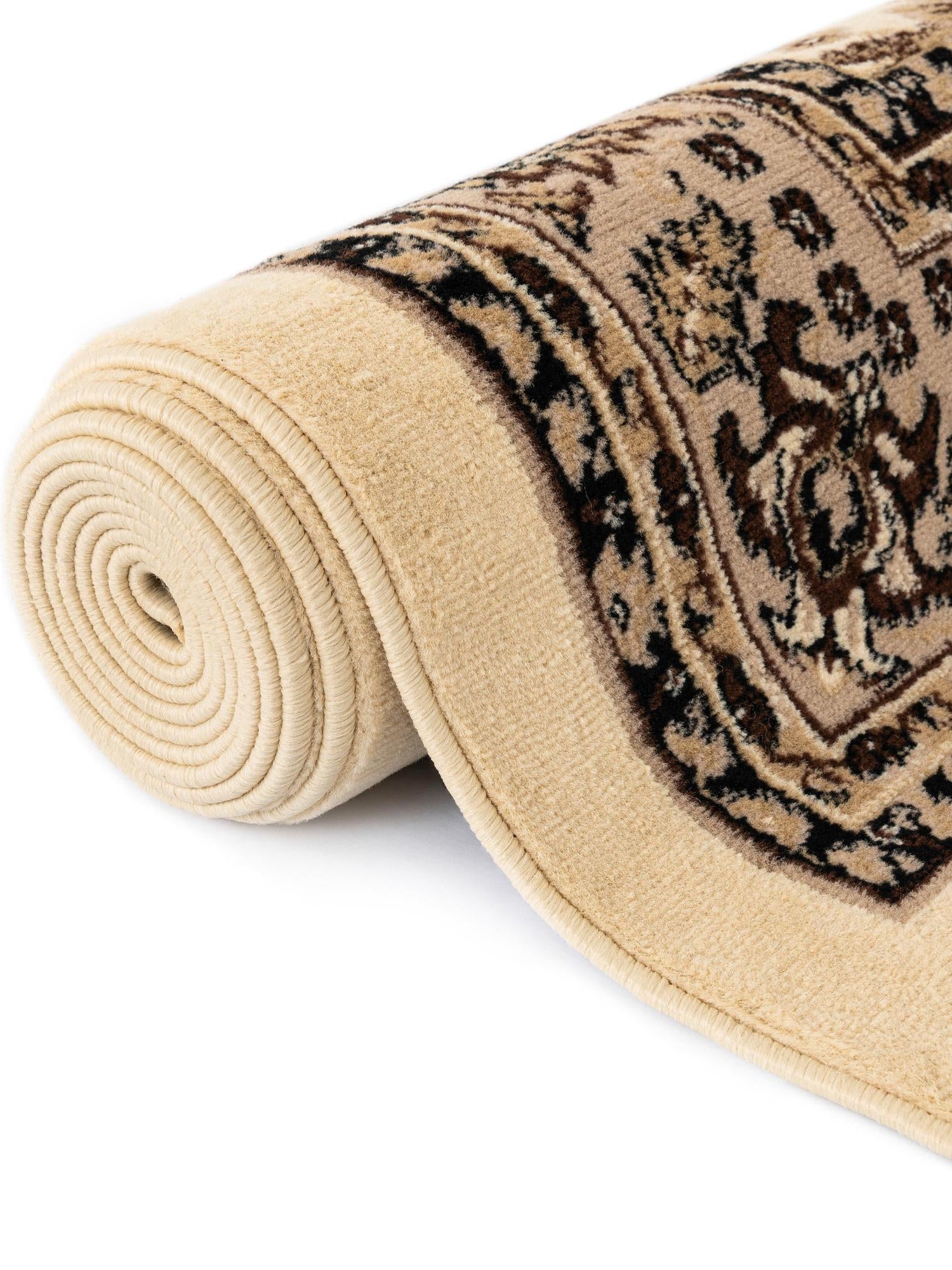 Ivory 10' x 10' Sialk Hill Round Area Rug 100% Polypropylene Durable Easy Clean Classic Traditional Design Carpet for Interior Design for Sale at Rug Engine