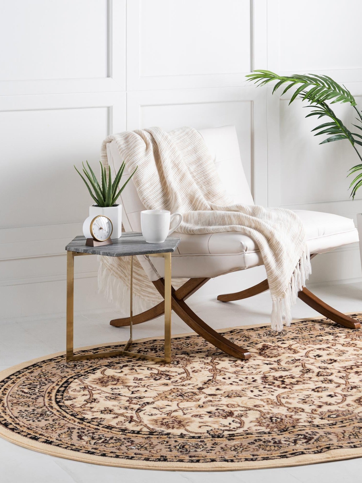 Ivory 5' 3 x 8' Sialk Hill Oval Area Rug 100% Polypropylene Durable Easy Clean Classic Traditional Design Carpet for Interior Design for Sale at Rug Engine