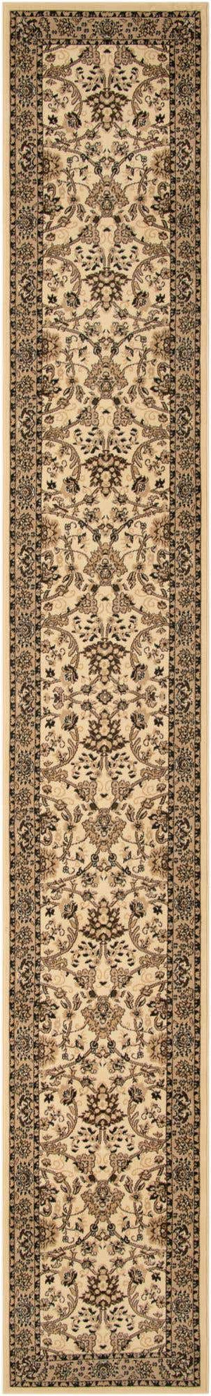 Ivory 3' 1 x 19' 8 Sialk Hill Runner Area Rug 100% Polypropylene Durable Easy Clean Classic Traditional Design Carpet for Interior Design for Sale at Rug Engine