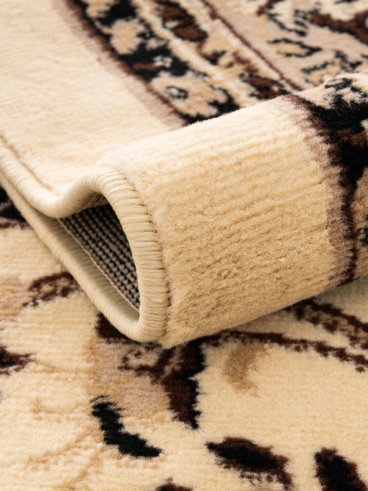Ivory 2' 7 x 13' 1 Sialk Hill Runner Area Rug 100% Polypropylene Durable Easy Clean Classic Traditional Design Carpet for Interior Design for Sale at Rug Engine