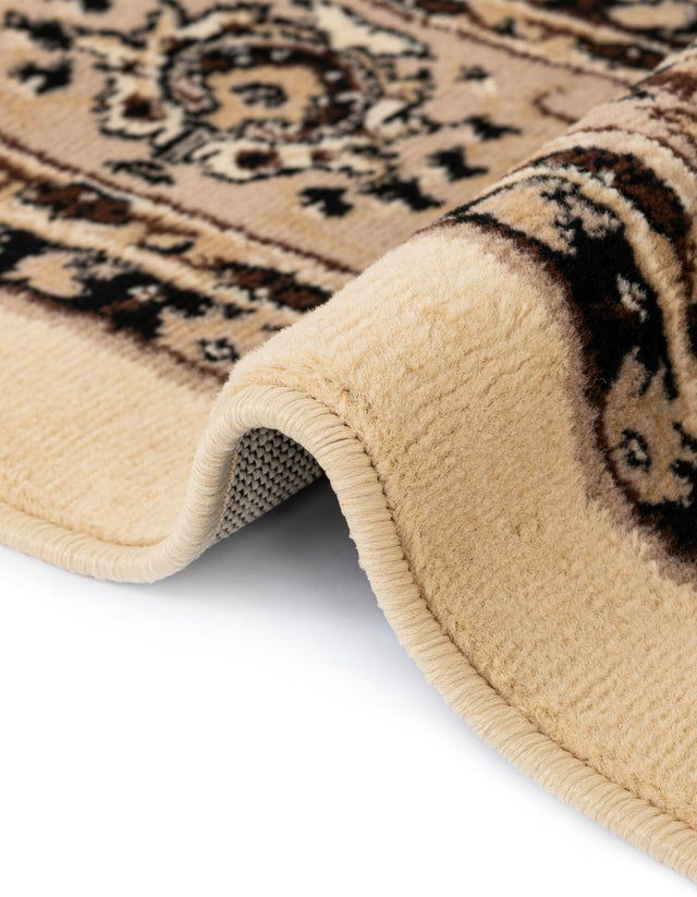 Ivory 2' 7 x 13' 1 Sialk Hill Runner Area Rug 100% Polypropylene Durable Easy Clean Classic Traditional Design Carpet for Interior Design for Sale at Rug Engine
