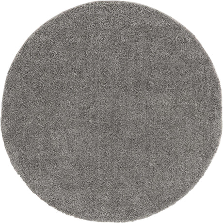 Gray 5' 3 x 5' 3 Solo Round Rug