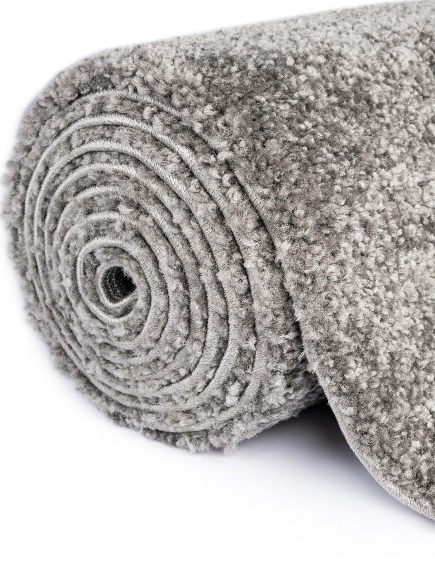 Gray 3' 3 x 5' 3 Solo Oval Area Rug Thick Soft Touch Fluffy & Plush Shaggy Pile