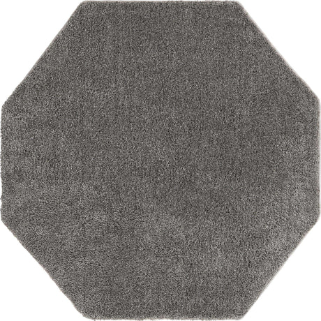 Gray 5' x 5' Solo Octagon Rug
