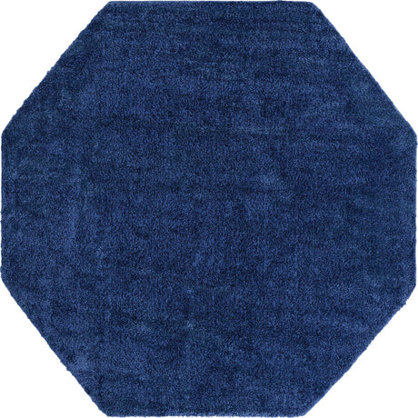 Navy Blue 8' x 8' Solo Octagon Rug