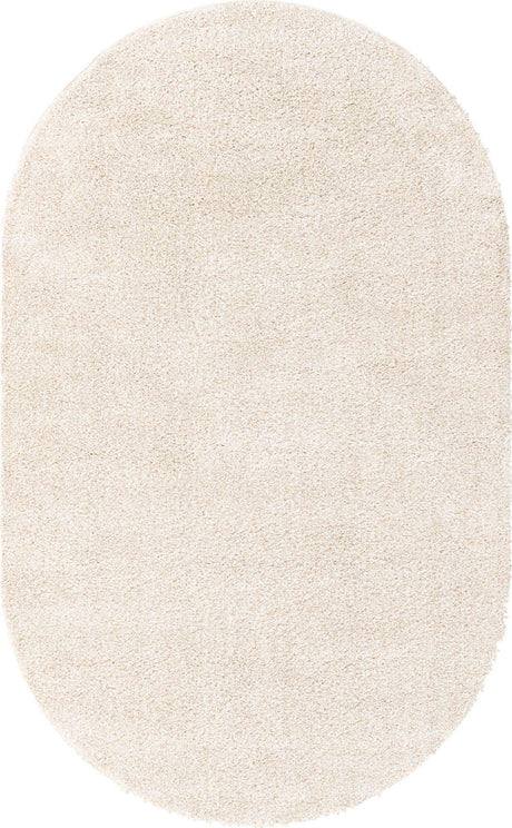 Ivory 8' x 10' Solo Oval Rug