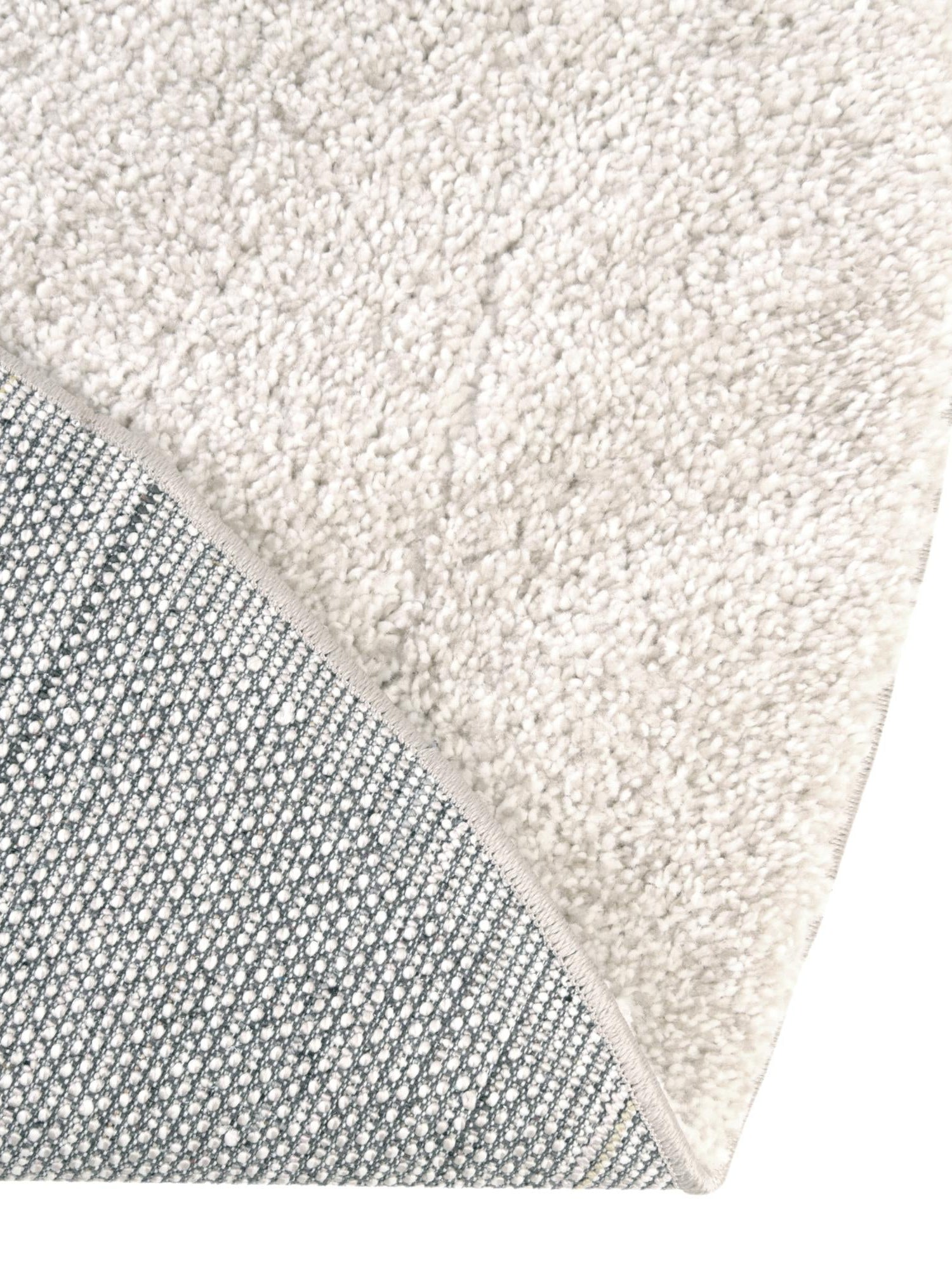 Ivory 7' 11 x 10' Solo Oval Area Rug Thick Soft Touch Fluffy & Plush Shaggy Pile Durable Minimalist Carpet for Classic Interior Design for Sale at Rug Engine