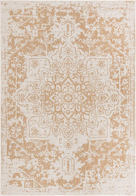 Beige 7' 1 x 10' Jill Zarin Outdoor Rectangle Rug