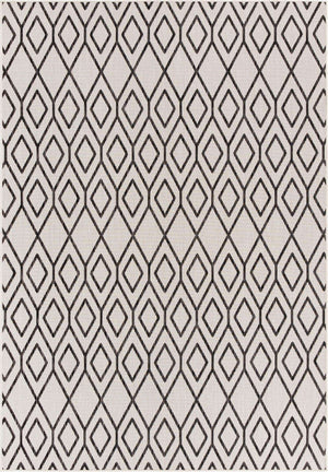 Ivory 7' 1 x 10' Jill Zarin Outdoor Rectangle Area Rug Weather Resistant for Patio, Deck, Terrace, Balcony, Porch Durable 100% Polypropylene Carpet for Outside for Sale at Rug Engine