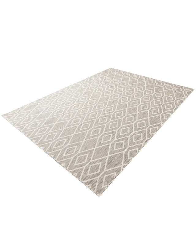 Gray Cream 7' 1 x 10' Jill Zarin Outdoor Rectangle Area Rug Weather Resistant for Patio, Deck, Terrace, Balcony, Porch Durable 100% Polypropylene Carpet for Outside for Sale at Rug Engine