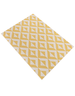 Yellow 7' 1 x 10' Jill Zarin Outdoor Rectangle Area Rug Weather Resistant for Patio, Deck, Terrace, Balcony, Porch Durable 100% Polypropylene Carpet for Outside for Sale at Rug Engine