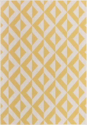 Yellow 7' 1 x 10' Jill Zarin Outdoor Rectangle Area Rug Weather Resistant for Patio, Deck, Terrace, Balcony, Porch Durable 100% Polypropylene Carpet for Outside for Sale at Rug Engine