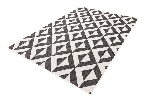 Charcoal Gray 7' 1 x 10' Jill Zarin Outdoor Rectangle Area Rug Weather Resistant for Patio, Deck, Terrace, Balcony, Porch Durable 100% Polypropylene Carpet for Outside for Sale at Rug Engine
