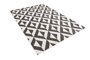 Charcoal Gray 7' 1 x 10' Jill Zarin Outdoor Rectangle Area Rug Weather Resistant for Patio, Deck, Terrace, Balcony, Porch Durable 100% Polypropylene Carpet for Outside for Sale at Rug Engine