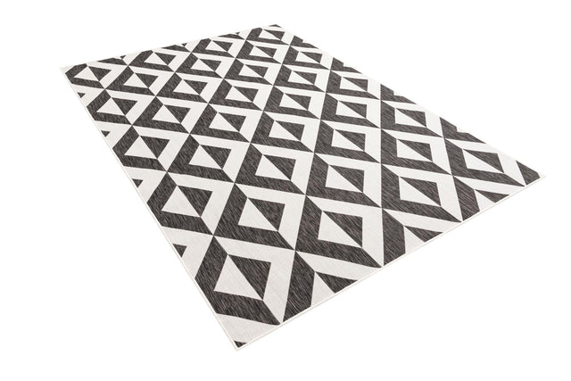 Charcoal Gray 7' 1 x 10' Jill Zarin Outdoor Rectangle Area Rug Weather Resistant for Patio, Deck, Terrace, Balcony, Porch Durable 100% Polypropylene Carpet for Outside for Sale at Rug Engine