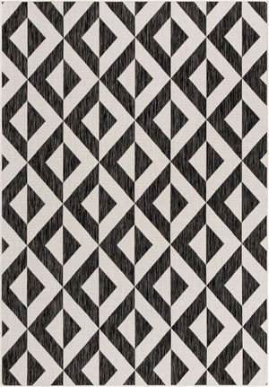 Charcoal Gray 7' 1 x 10' Jill Zarin Outdoor Rectangle Area Rug Weather Resistant for Patio, Deck, Terrace, Balcony, Porch Durable 100% Polypropylene Carpet for Outside for Sale at Rug Engine
