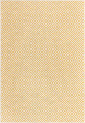 Yellow Ivory 7' 1 x 10' Jill Zarin Outdoor Rectangle Area Rug Weather Resistant for Patio, Deck, Terrace, Balcony, Porch Durable 100% Polypropylene Carpet for Outside for Sale at Rug Engine