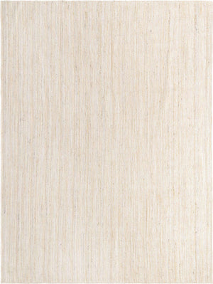White 12' 2 x 16' 1 Braided Jute Rectangle Rug