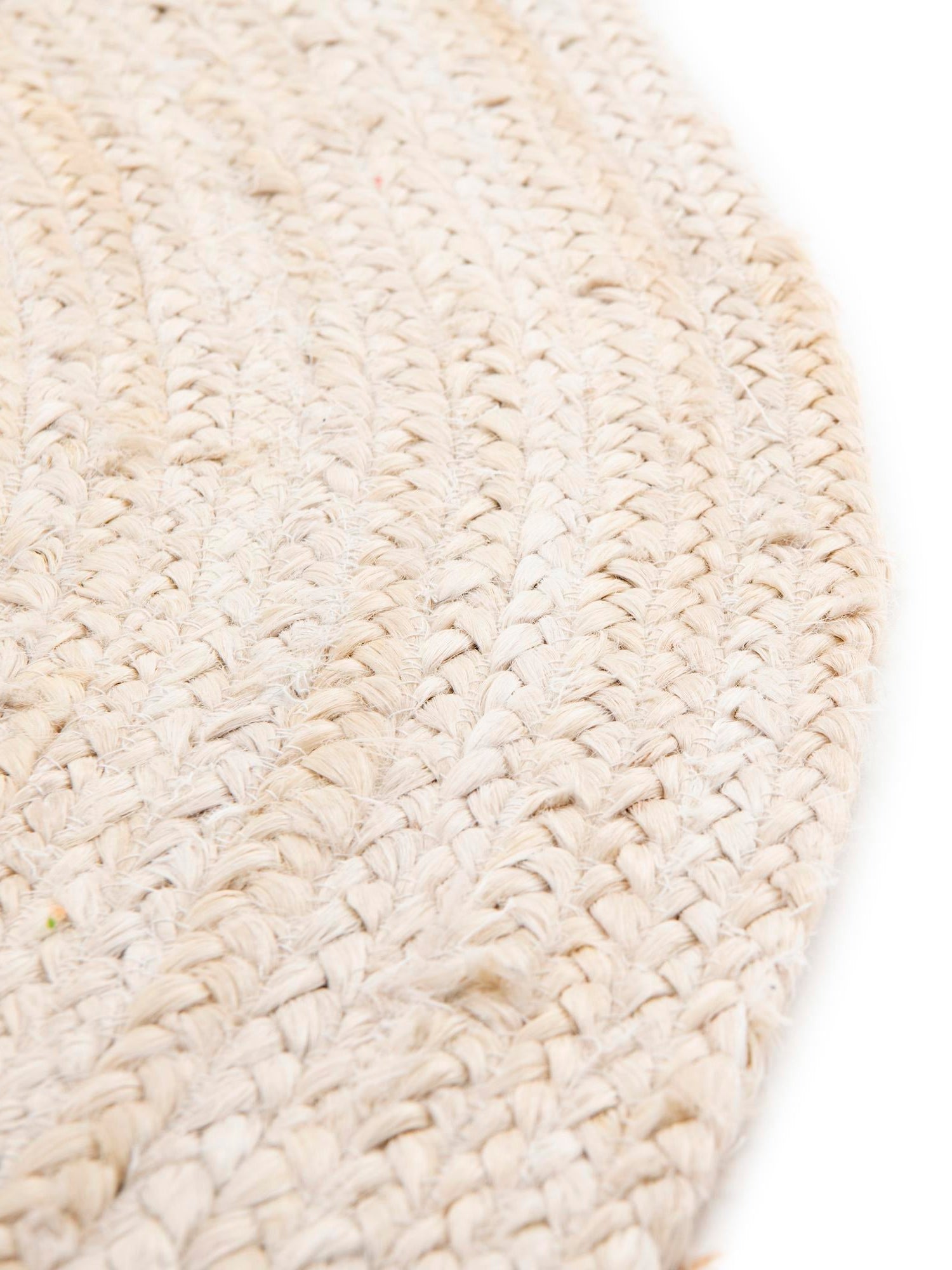 White 5' 1 x 8' Braided Jute Oval Area Rug 100% Jute Hand Braided Natural Eco-Friendly Boho Style Carpet for Living Rooms Dining Office Space Dorms for Sale at Rug Engine