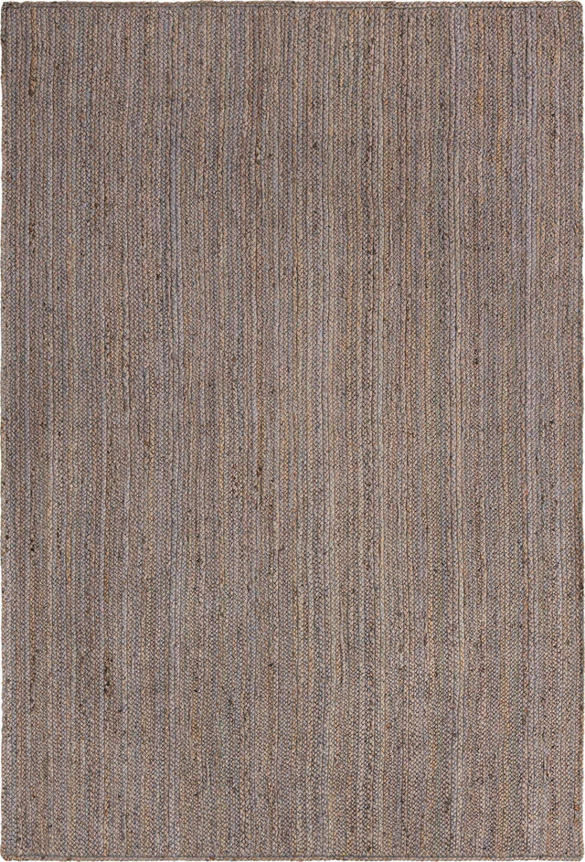 Gray 6' 1 x 9' Braided Jute Rectangle Rug