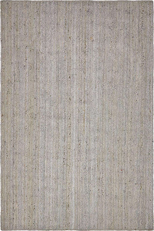 Gray 4' 1 x 6' 1 Braided Jute Rectangle Rug