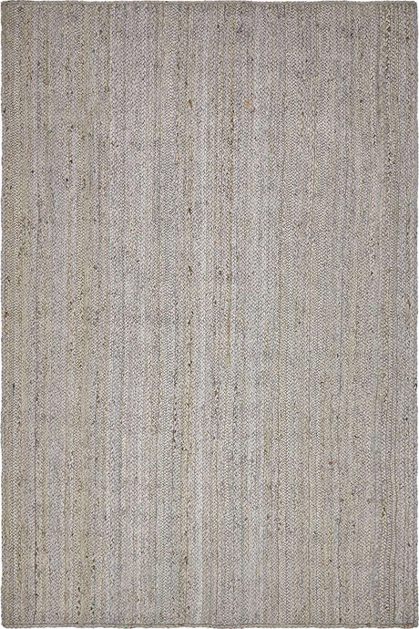 Gray 4' 1 x 6' 1 Braided Jute Rectangle Rug