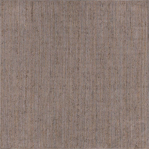 Gray 8' x 8' Braided Jute Square Rug