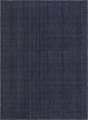 Navy Blue 12' 2 x 16' 1 Braided Jute Rectangle Rug