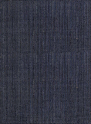 Navy Blue 10' x 14' 1 Braided Jute Rectangle Rug