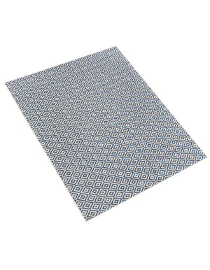 Blue 7' 1 x 10' Jill Zarin Outdoor Rectangle Area Rug Weather Resistant for Patio, Deck, Terrace, Balcony, Porch Durable 100% Polypropylene Carpet for Outside for Sale at Rug Engine