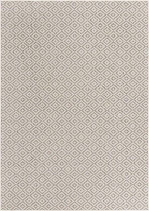 Light Gray 7' 1 x 10' Jill Zarin Outdoor Rectangle Area Rug Weather Resistant for Patio, Deck, Terrace, Balcony, Porch Durable 100% Polypropylene Carpet for Outside for Sale at Rug Engine