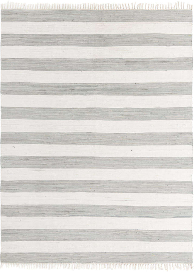 Gray 10' x 13' 1 Chindi Rag Rectangle Area Rug 100% Cotton All Natural Eco-Friendly Carpet Mat Decor for Homes for Sale at Rug Engine