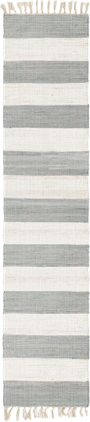 Gray 2' 2 x 10' Chindi Rag Runner Area Rug 100% Cotton All Natural Eco-Friendly Carpet Mat Decor for Homes for Sale at Rug Engine