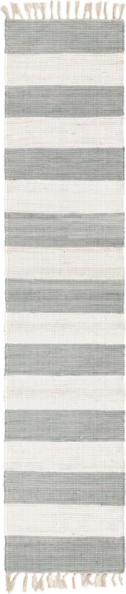 Gray 2' 2 x 10' Chindi Rag Runner Area Rug 100% Cotton All Natural Eco-Friendly Carpet Mat Decor for Homes for Sale at Rug Engine
