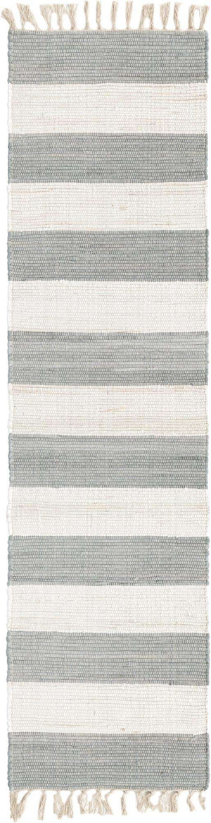 Gray 2' 2 x 8' Chindi Rag Runner Area Rug 100% Cotton All Natural Eco-Friendly Carpet Mat Decor for Homes for Sale at Rug Engine