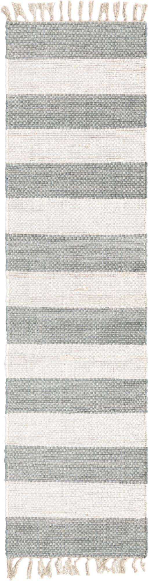 Gray 2' 2 x 8' Chindi Rag Runner Area Rug 100% Cotton All Natural Eco-Friendly Carpet Mat Decor for Homes for Sale at Rug Engine