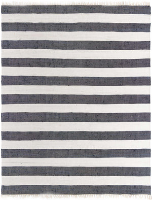 Navy Blue 10' x 13' 1 Chindi Rag Rectangle Area Rug 100% Cotton All Natural Eco-Friendly Carpet Mat Decor for Homes for Sale at Rug Engine
