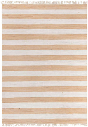 Beige 10' x 14' 1 Chindi Rag Rectangle Area Rug 100% Cotton All Natural Eco-Friendly Carpet Mat Decor for Homes for Sale at Rug Engine