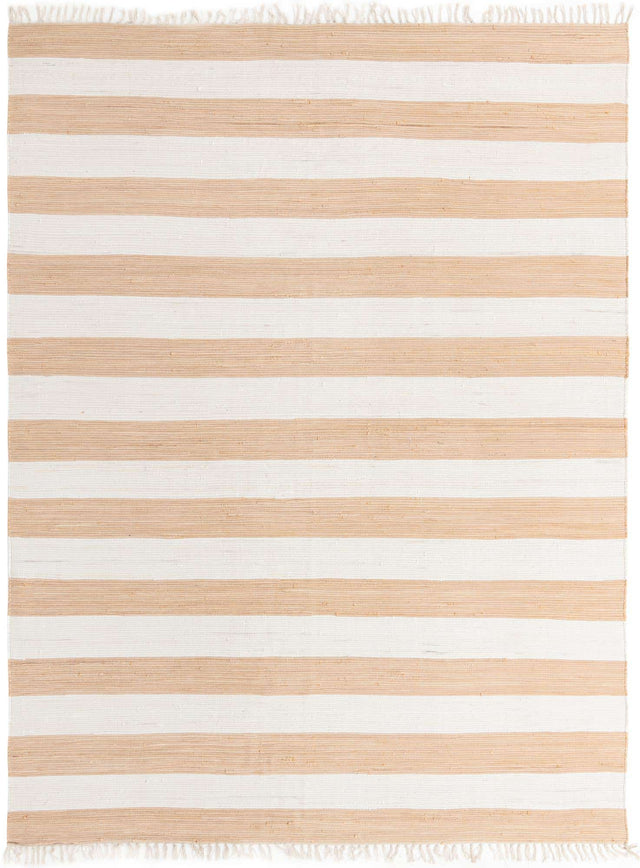 Beige 10' x 13' 1 Chindi Rag Rectangle Area Rug 100% Cotton All Natural Eco-Friendly Carpet Mat Decor for Homes for Sale at Rug Engine