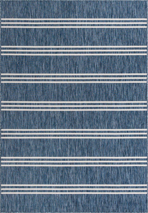 Blue 7' 1 x 10' Jill Zarin Outdoor Rectangle Area Rug Weather Resistant for Patio, Deck, Terrace, Balcony, Porch Durable 100% Polypropylene Carpet for Outside for Sale at Rug Engine