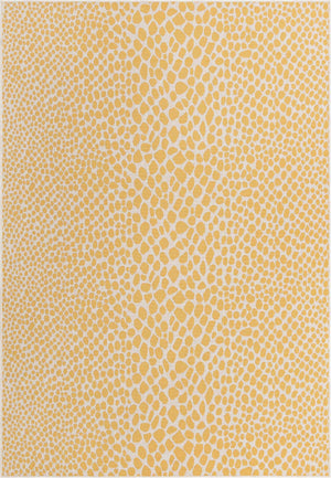 Yellow Ivory 7' 1 x 10' Jill Zarin Outdoor Rectangle Area Rug Weather Resistant for Patio, Deck, Terrace, Balcony, Porch Durable 100% Polypropylene Carpet for Outside for Sale at Rug Engine