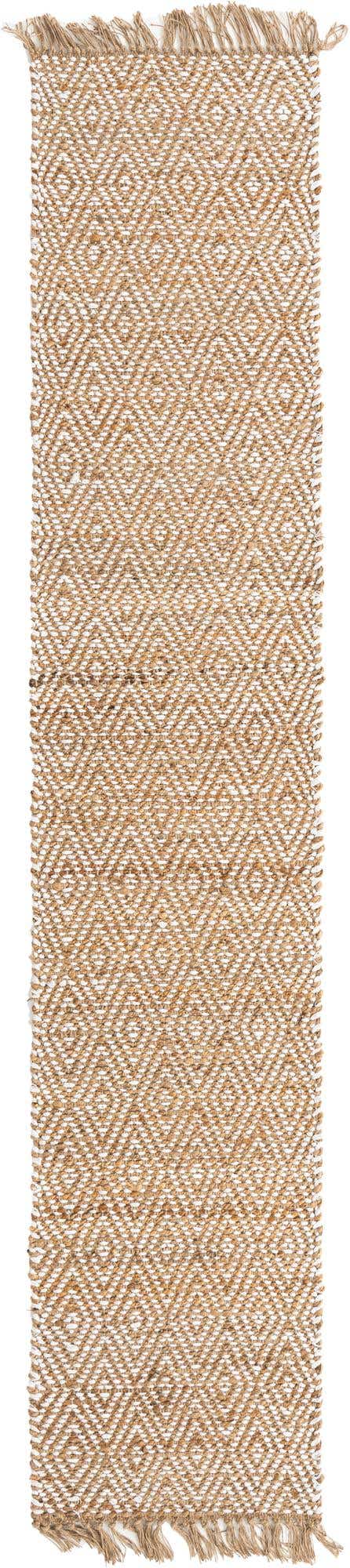 Natural 2' 2 x 10' Braided Jute Runner Rug