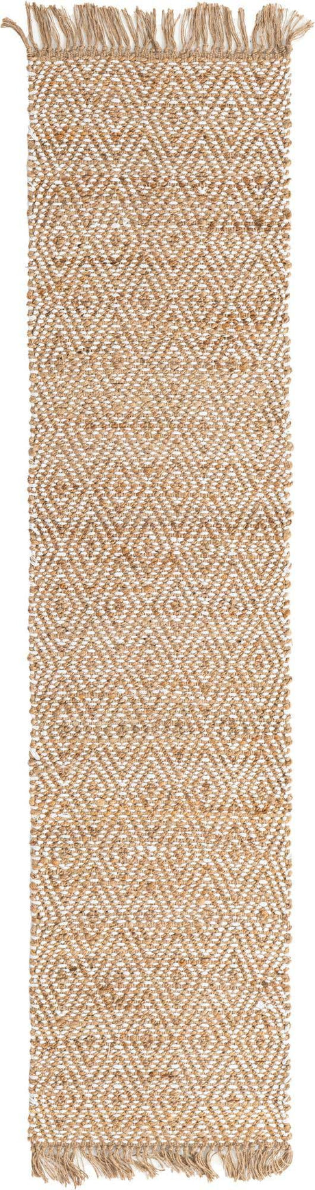 Natural 2' 2 x 8' Braided Jute Runner Rug