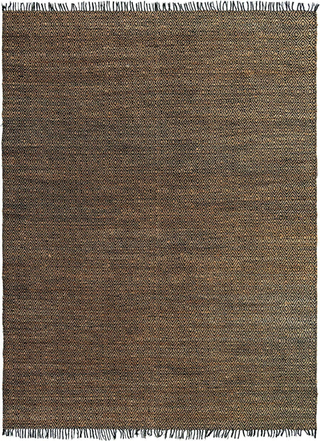 Black 12' 2 x 16' 1 Braided Jute Rectangle Rug