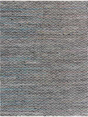 Black and White 9' x 12' Chindi Chevron Rectangle Area Rug 100% Denim Cotton All Natural Modern Geometric Carpet Dining Living Rooms Bathroom Dorm Decor for Sale at Rug Engine