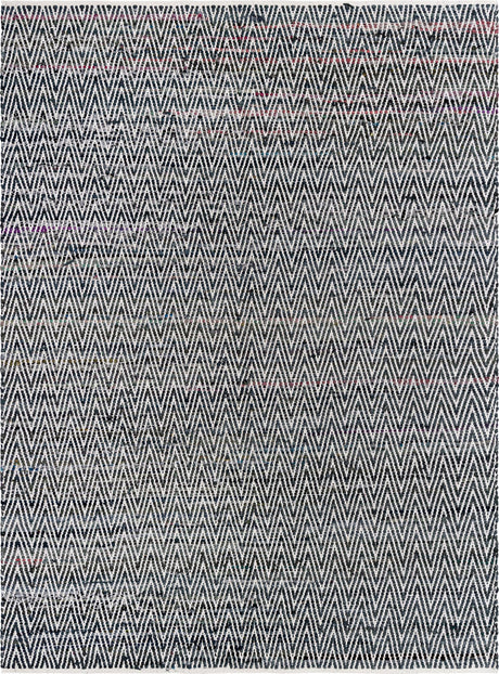 Black and White 8' x 11' Chindi Chevron Rectangle Area Rug 100% Denim Cotton All Natural Modern Geometric Carpet Dining Living Rooms Bathroom Dorm Decor for Sale at Rug Engine